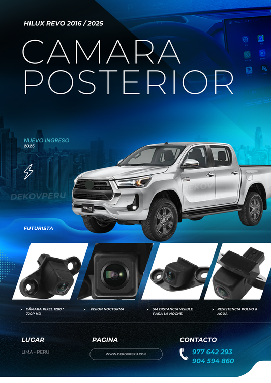 CAMARA POSTERIOR PARA HILUX REVO 2016 +
