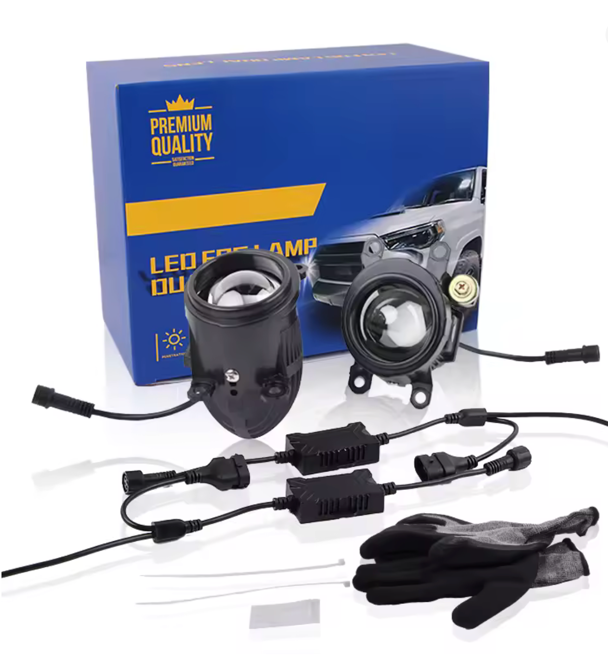 NEBLINEROS DE 2" TIPO LUPA LASER DE 3 COLORES